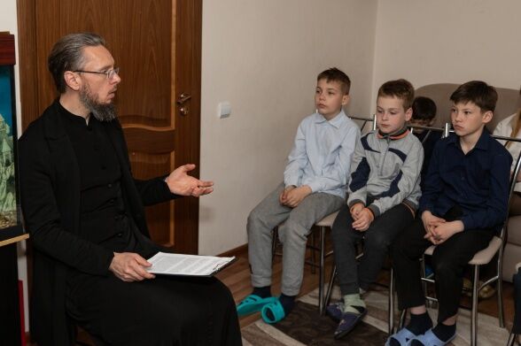  Беседа с отцом Алексием о дне памяти Георгия Победоносца.