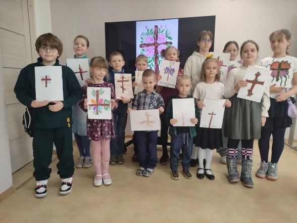 Занятия в Воскресной школе на третьей неделе Великого поста, Крестопоклонная