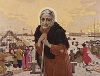 Занятия в Воскресной школе - житие святой блаженной Ксении Петербургской.