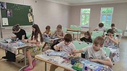 Занятия в Воскресной школе на Неделе о слепом