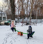 Зимние приключения наших малышей